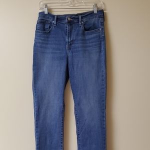 Levi's 724 high rise straight jeans